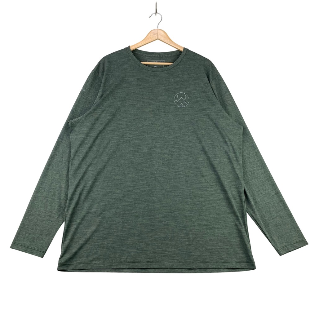 Anetik Ultralight Sun Shirt Men 2XL Green Performance Stretch VINT UV‎ UPF 30+